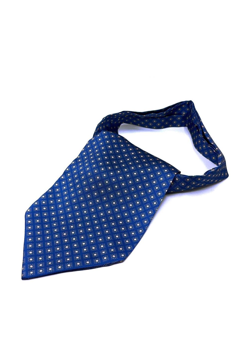 Mavi Küçük Desen Erkek Fular K441