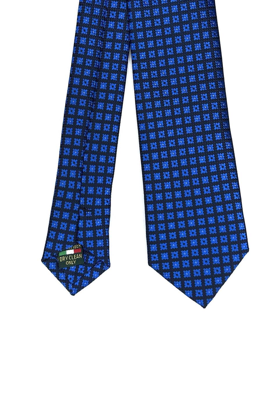 Mavi Küçük Desen İnce Kravat SK7767