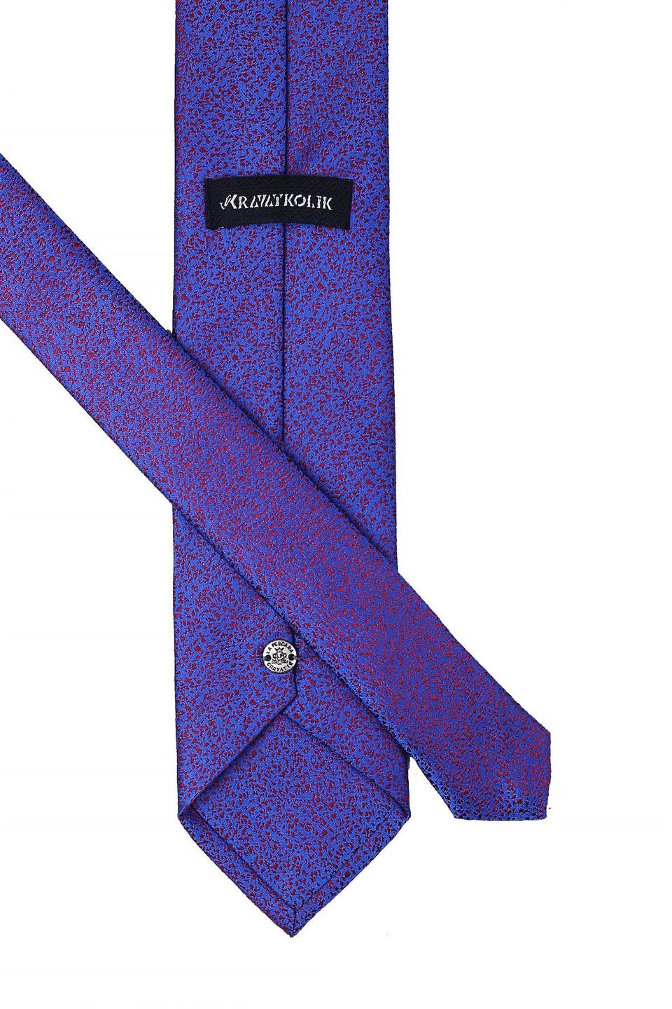 Mavi Kum Desen Mendilli Klasik Kravat KK10396