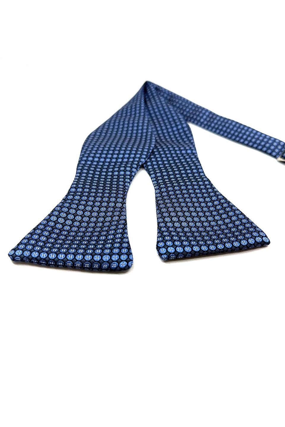 Mavi Nokta Desen Açık Papyon AP184