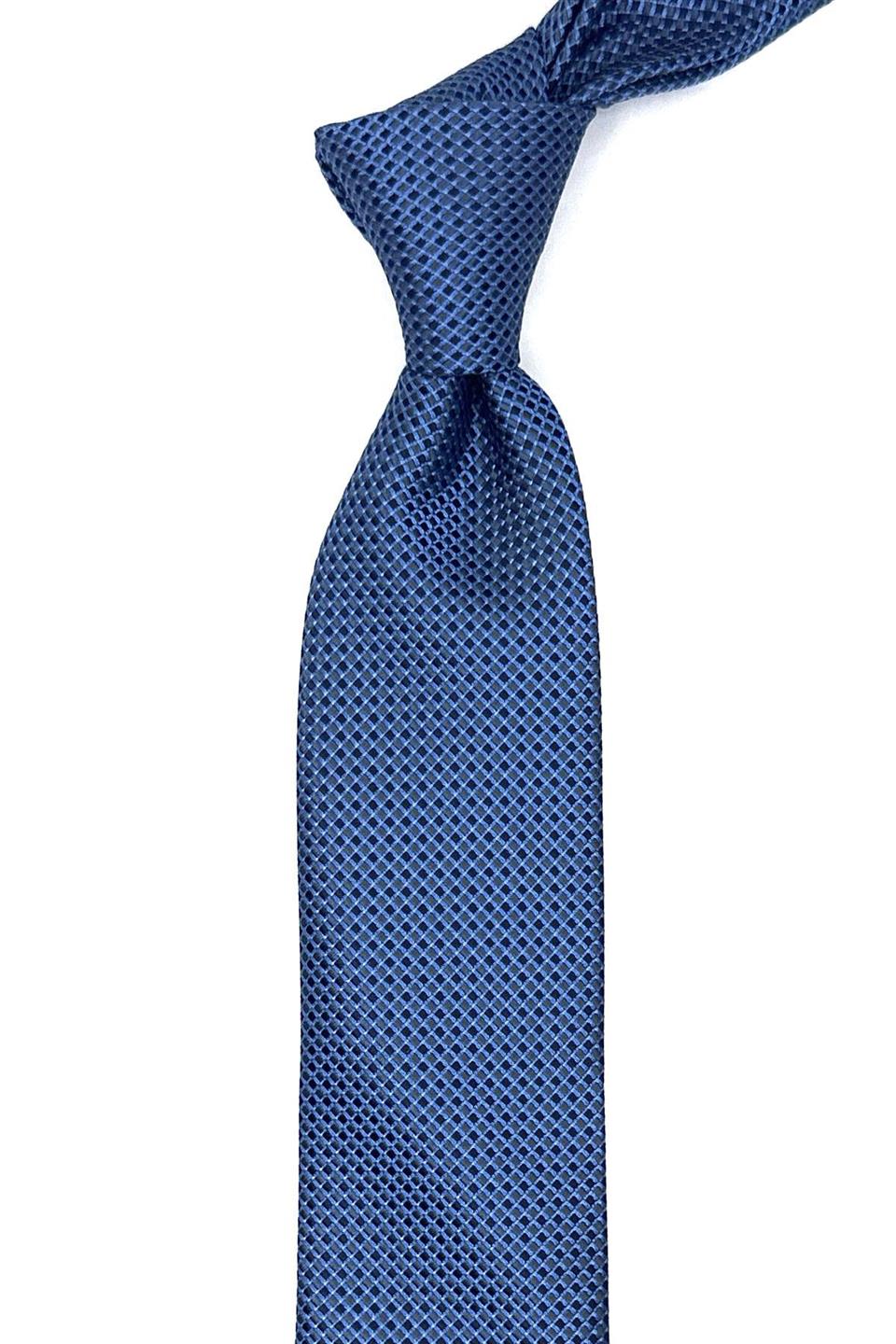 Mavi Nokta Desen İnce Kravat SK7932