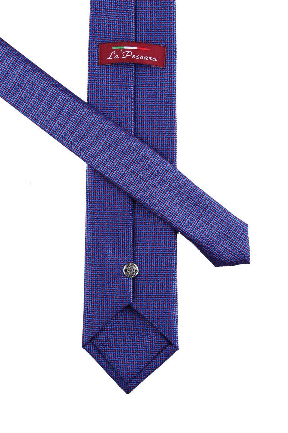 Mavi Nokta Desen Mendilli Klasik Kravat KK10288