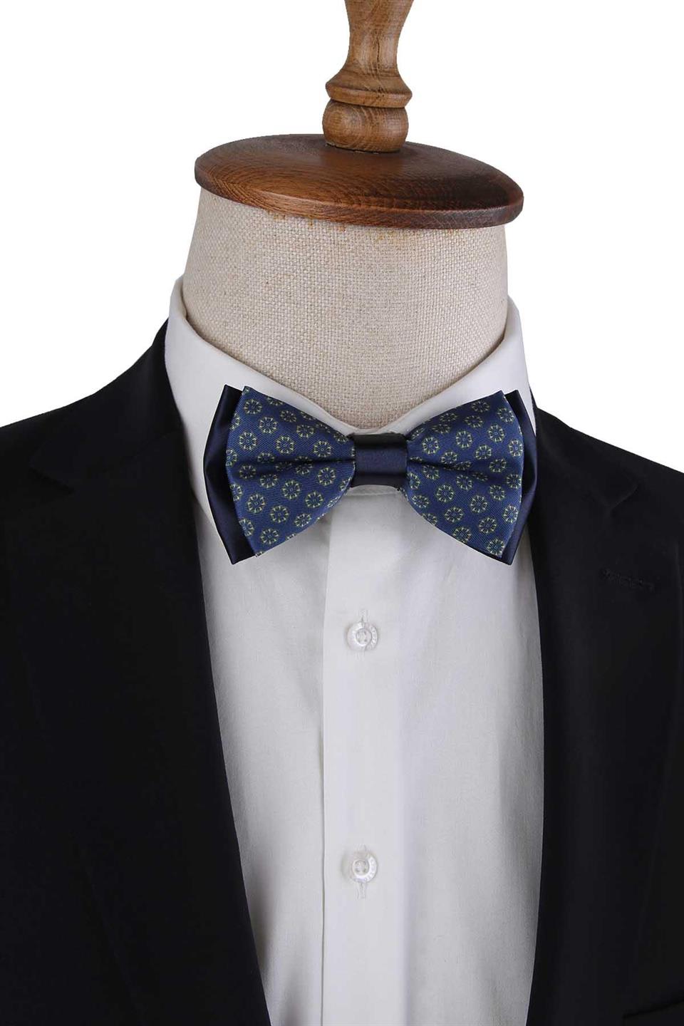 Mavi Puantiye Desen Papyon P1975