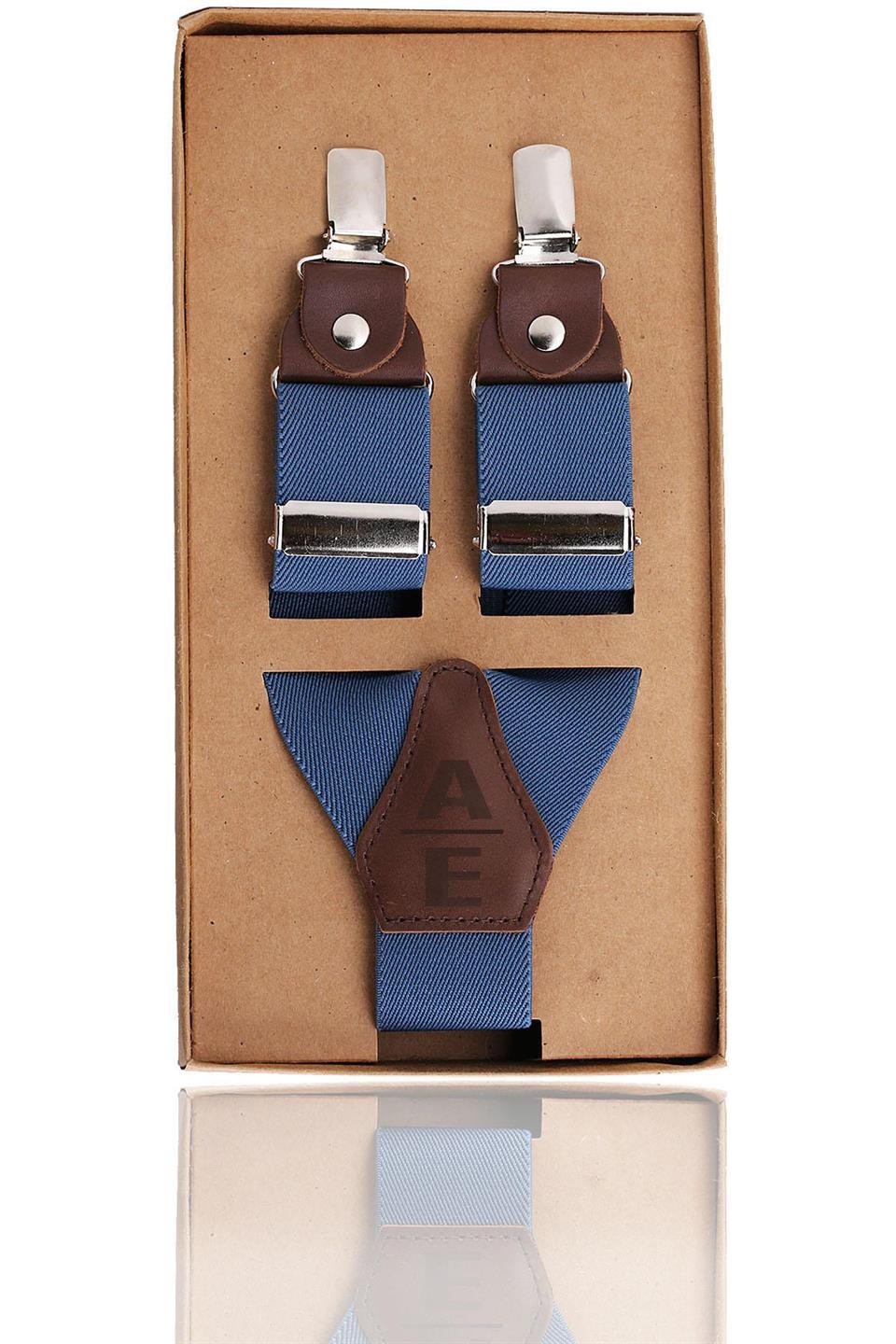 Mavi Renk İsme Özel Pantolon Askısı 