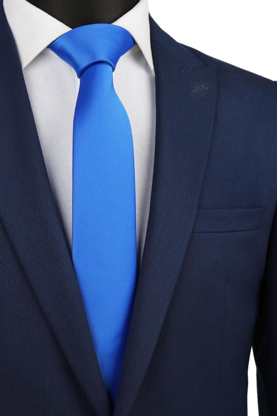 Mavi Saten Slim Kravat SK5307