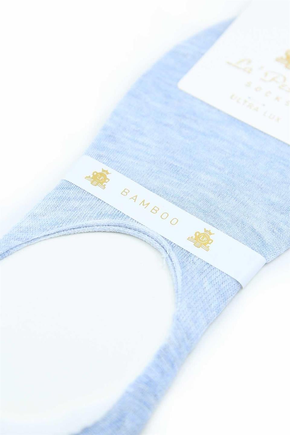 Mavi Ultra Lüks Görünmez Bambu Tekli Erkek Çorap CRP371