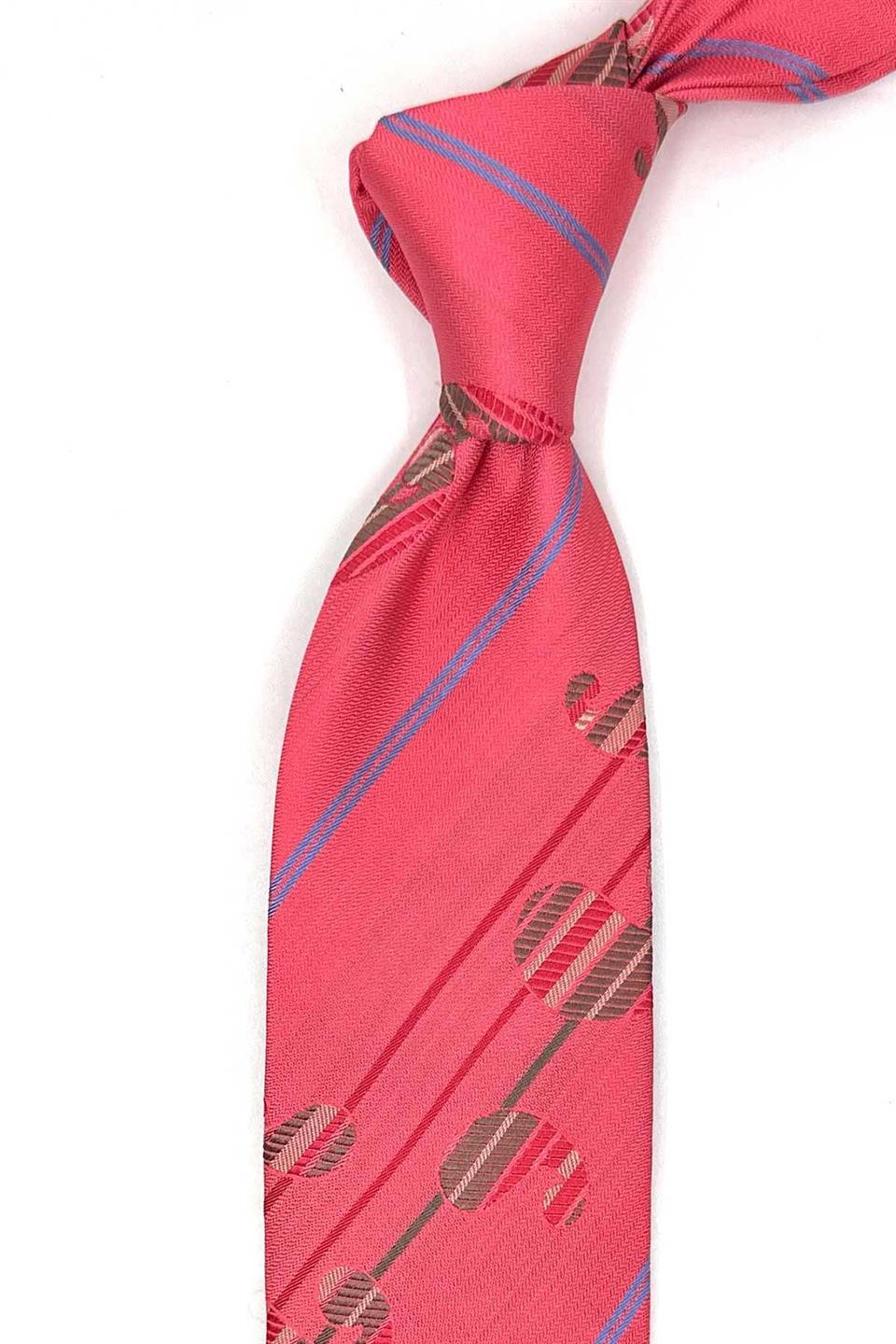 Mezzana Style Nar Çiçeği İtalyan İpek Kravat İK2128