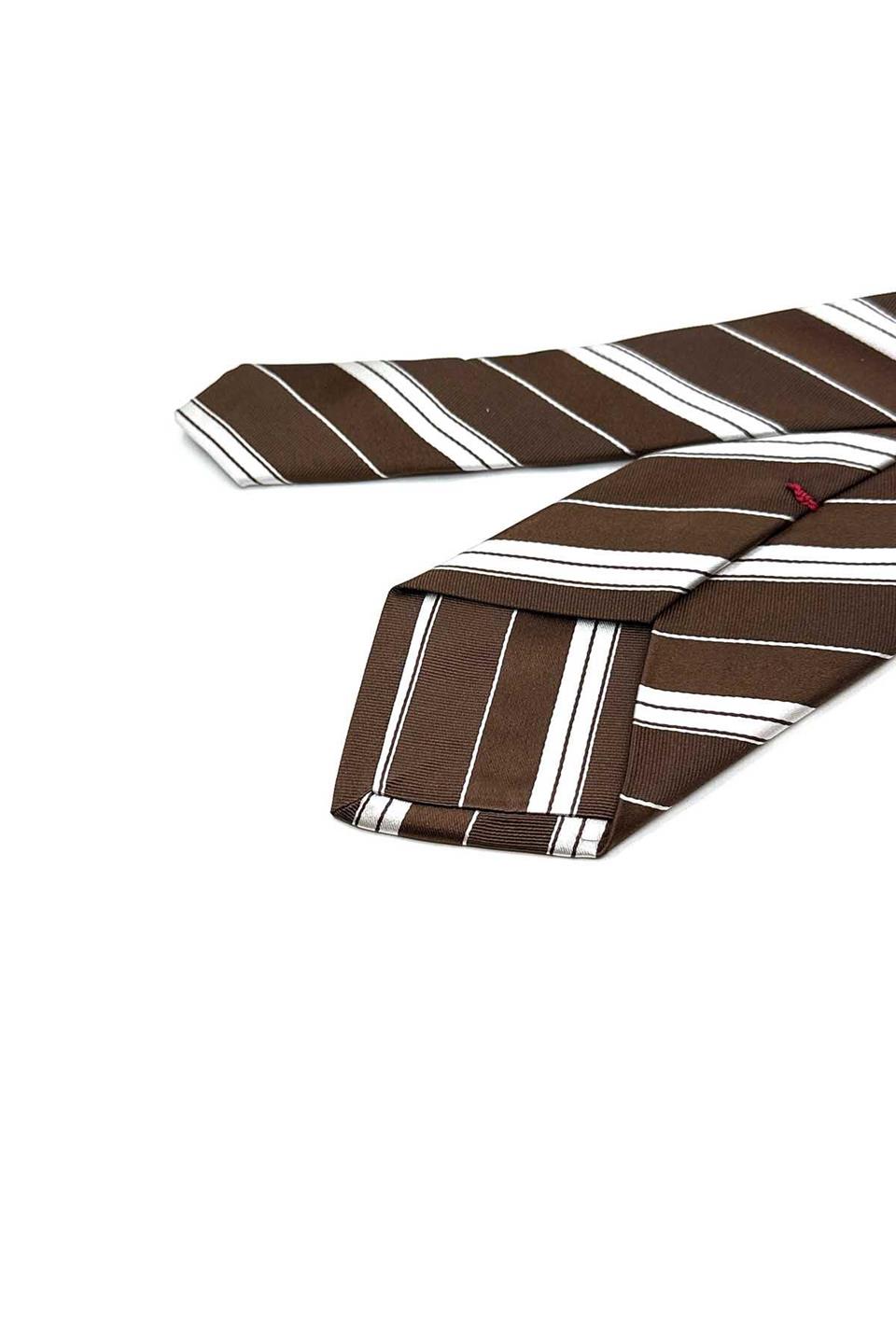 Miluccia Style Kahverengi İtalyan İpek Kravat İK2132