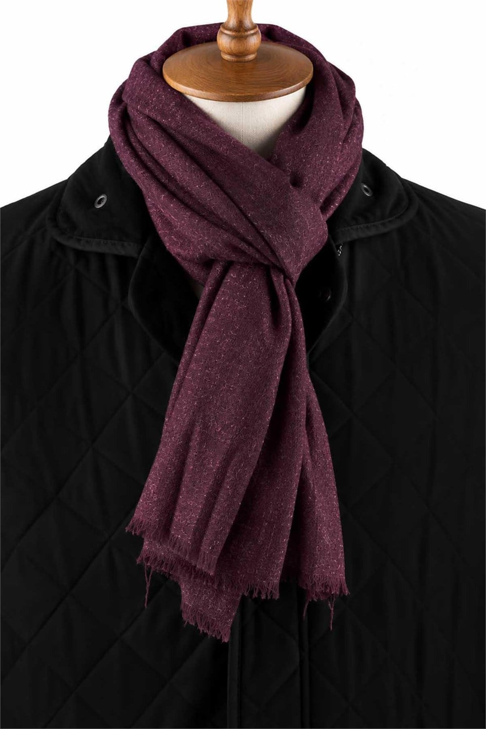 Mor Düz Unisex Şal Kaşkol K691