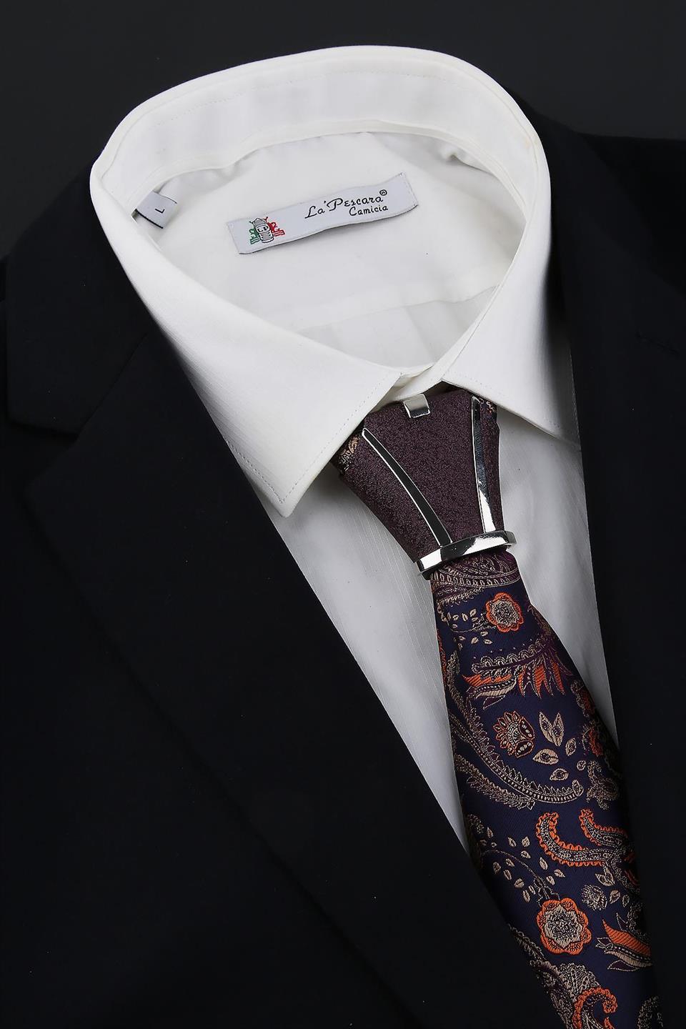 Mor Kravat Düğüm Aksesuarı TKC02