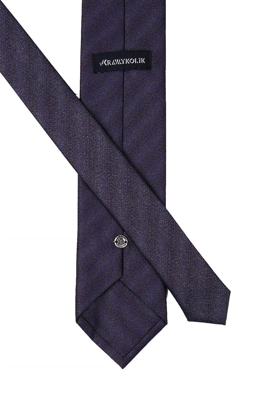 Mor Kum Desen Mendilli Klasik Kravat KK10605