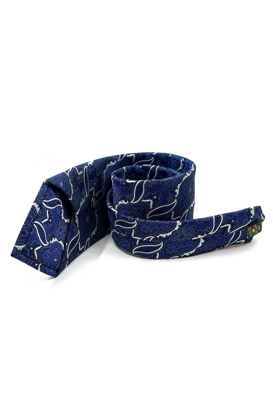 Mor Şal Desen Mendilli Klasik Kravat KK12862