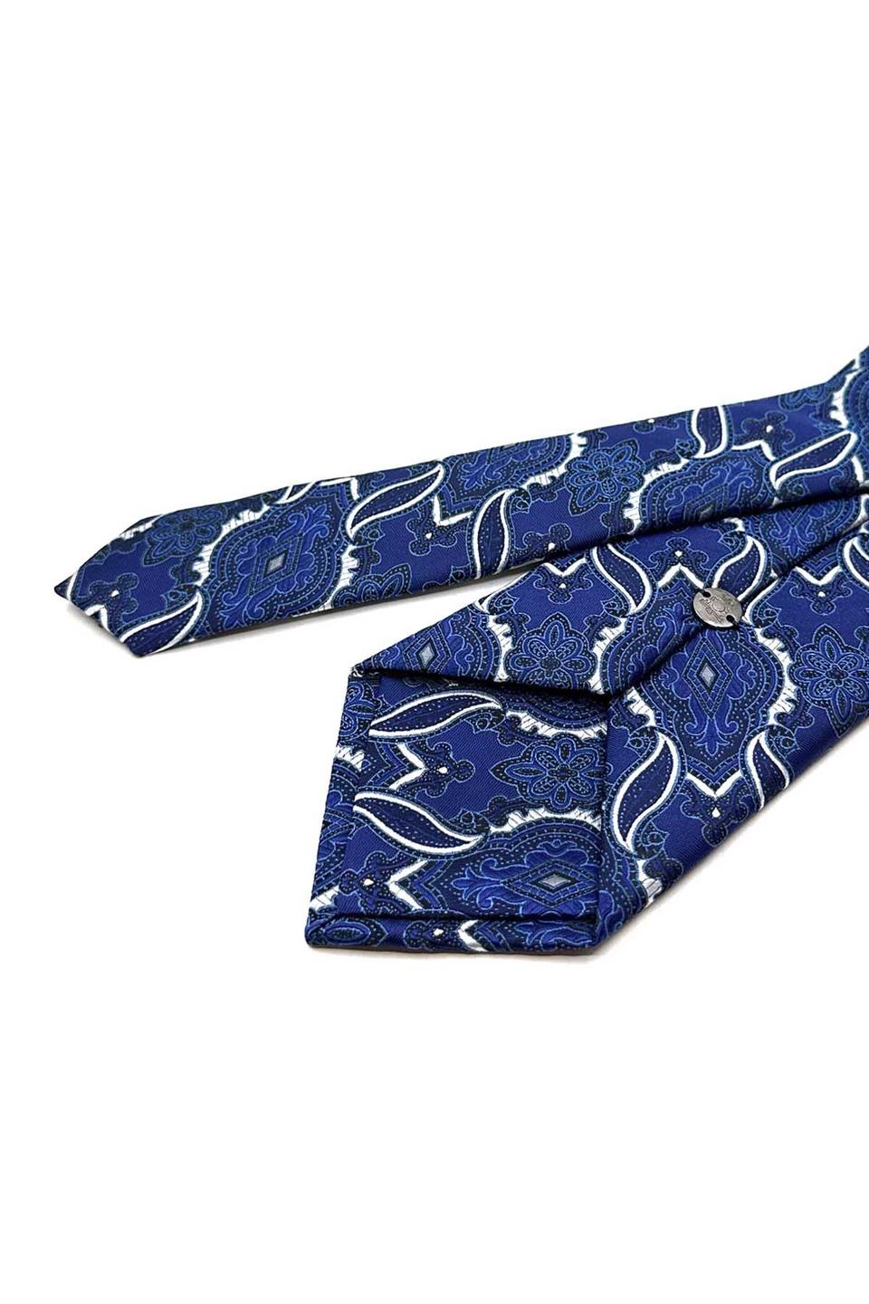 Mor Şal Desen Mendilli Klasik Kravat KK12862