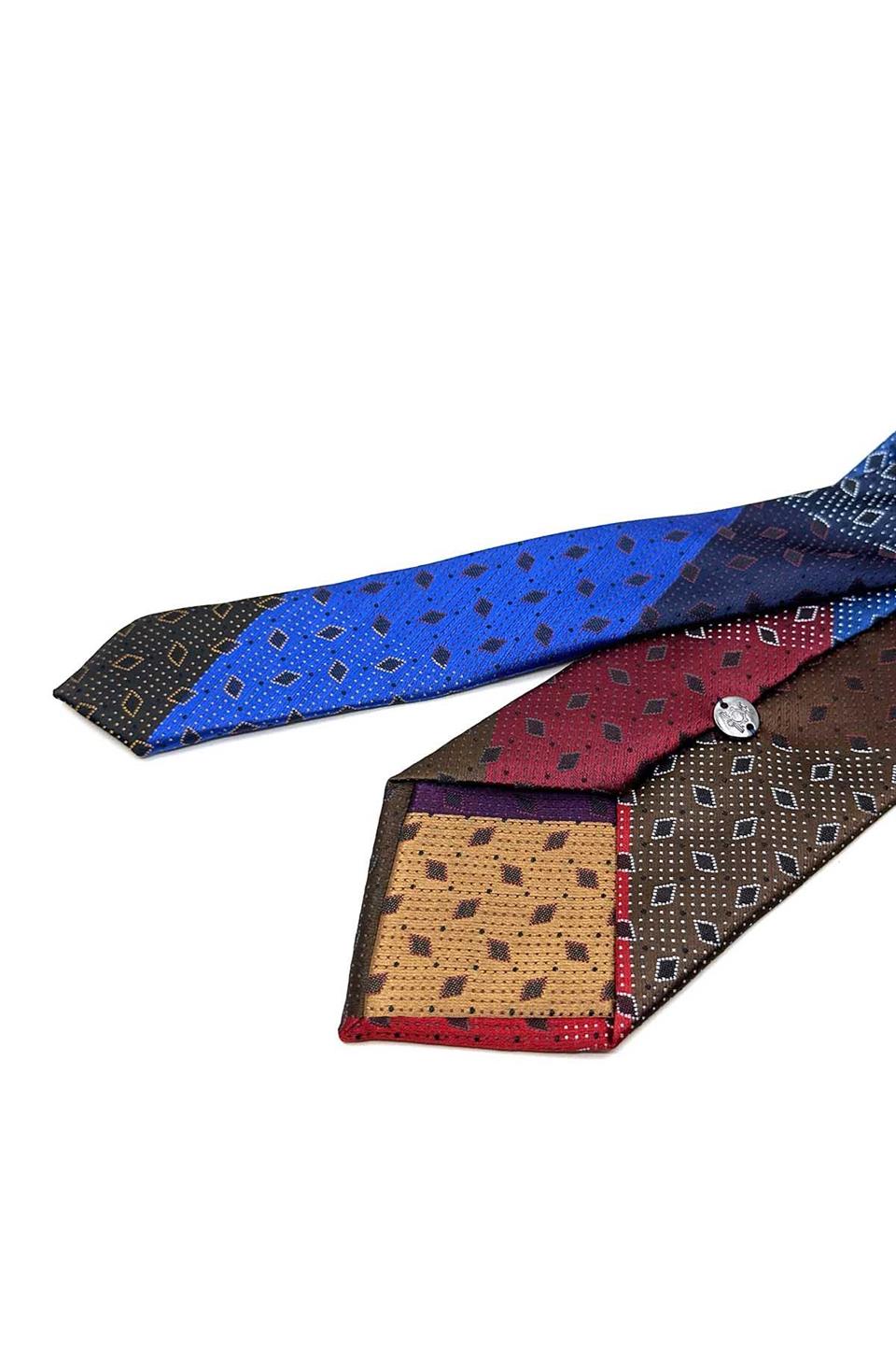 Motif Desen Çok Renkli Patchwork Klasik Kravat KK12794