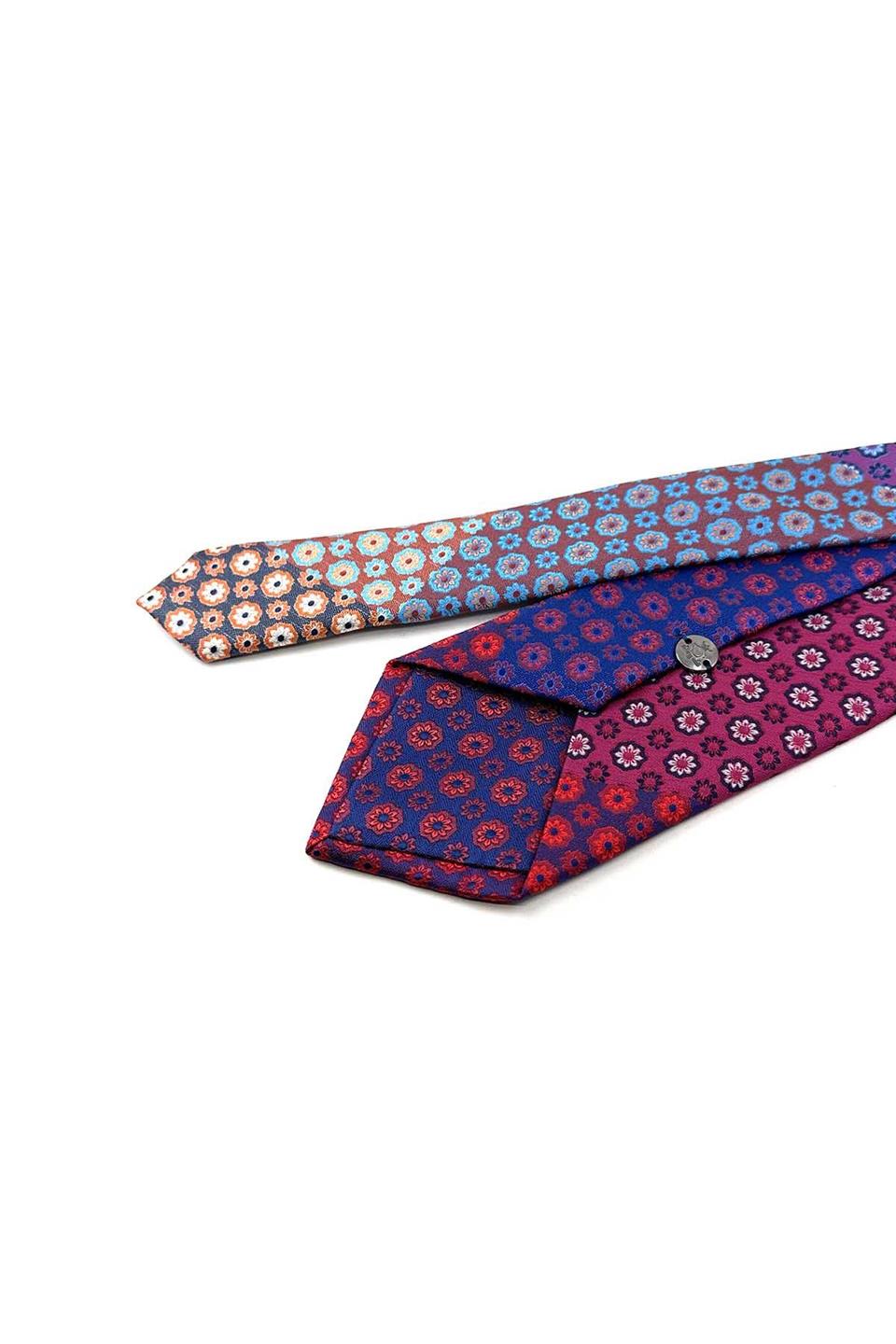 Motif Desen Çok Renkli Patchwork Kravat KK13263