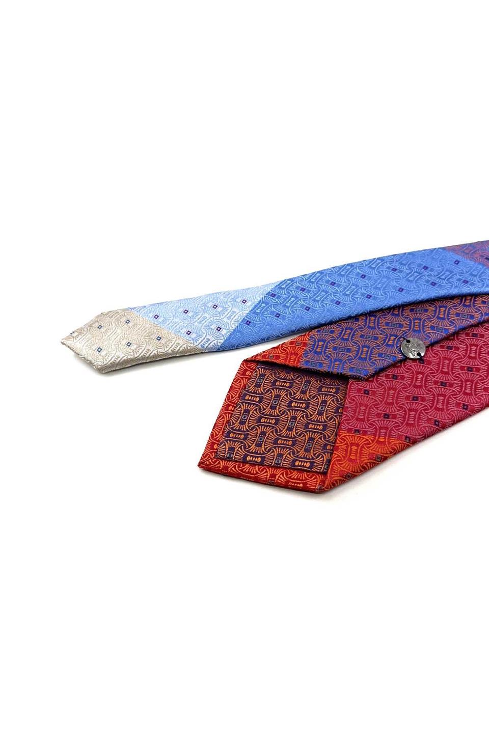 Motif Desen Çok Renkli Patchwork Kravat KK13279