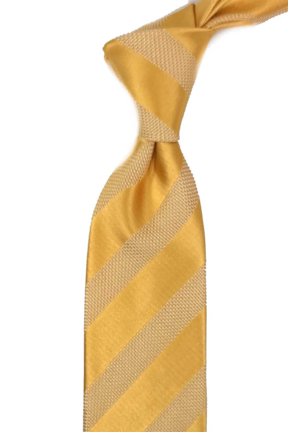 Muratellu Style Sarı İtalyan İpek Kravat İK2087