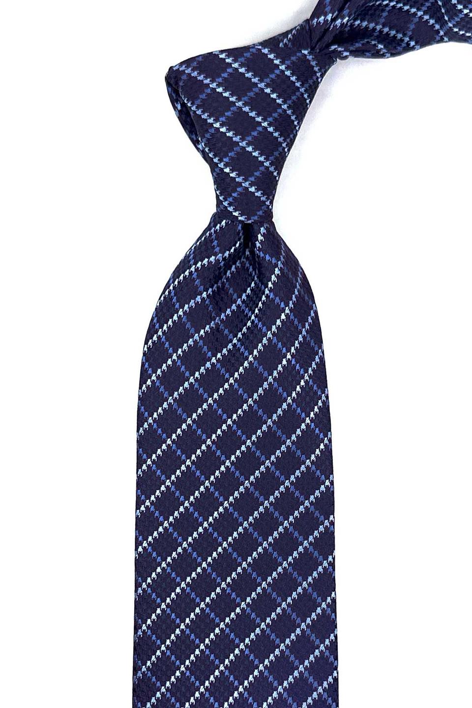 Mürdüm Kare Desen Mendilli Klasik Kravat KK12302