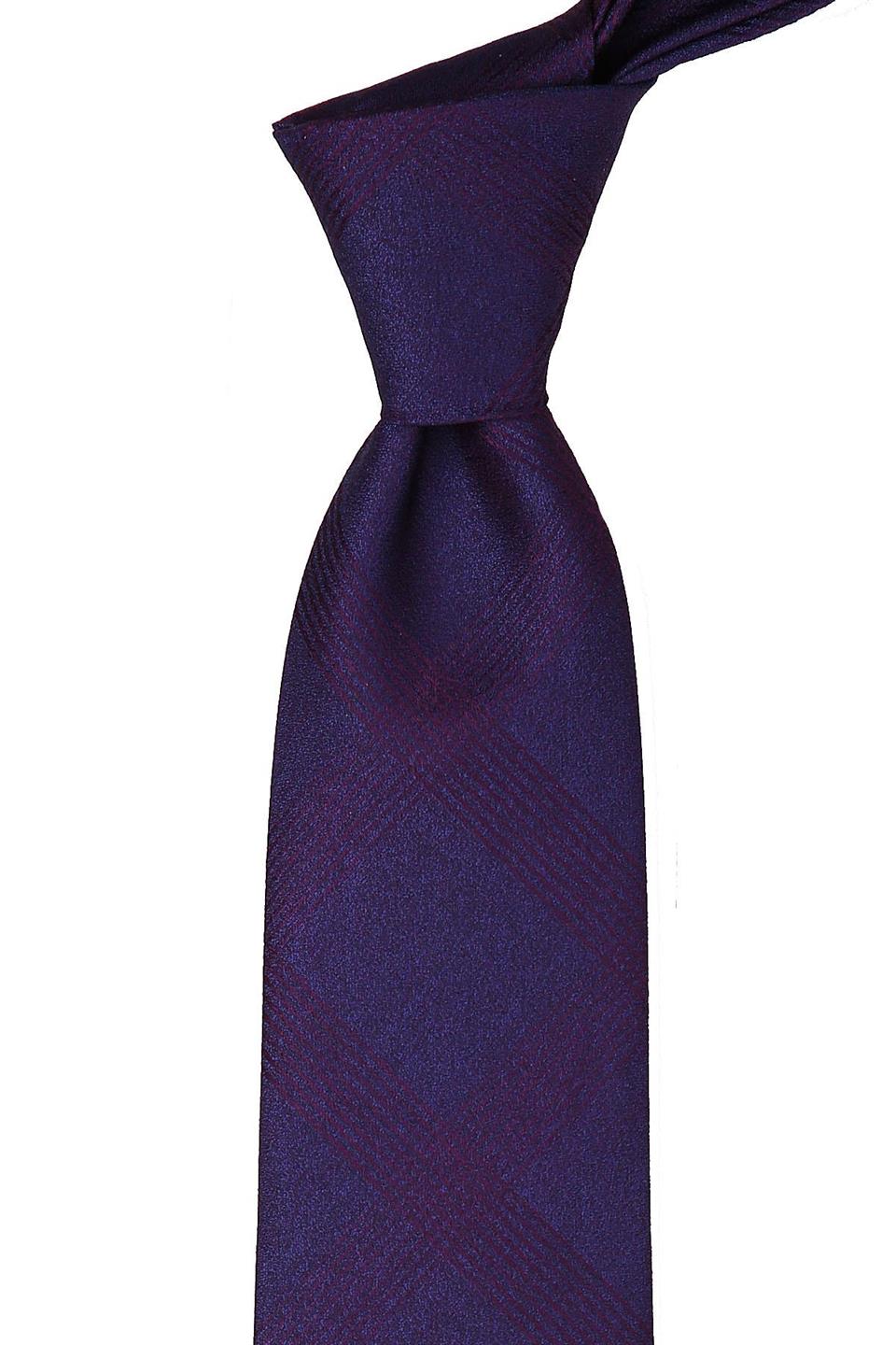 Mürdüm Kendinden Desen Mendilli Klasik Kravat KK9582