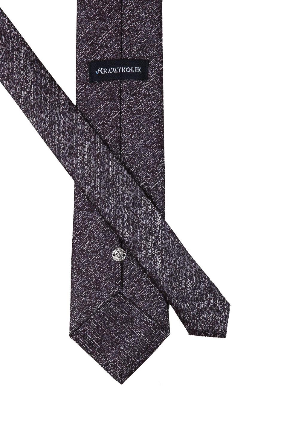 Mürdüm Kum Desen Mendilli Klasik Kravat KK10439