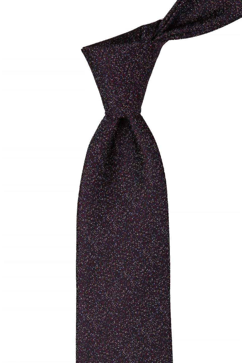 Mürdüm Kum Desen Mendilli Klasik Kravat KK10403