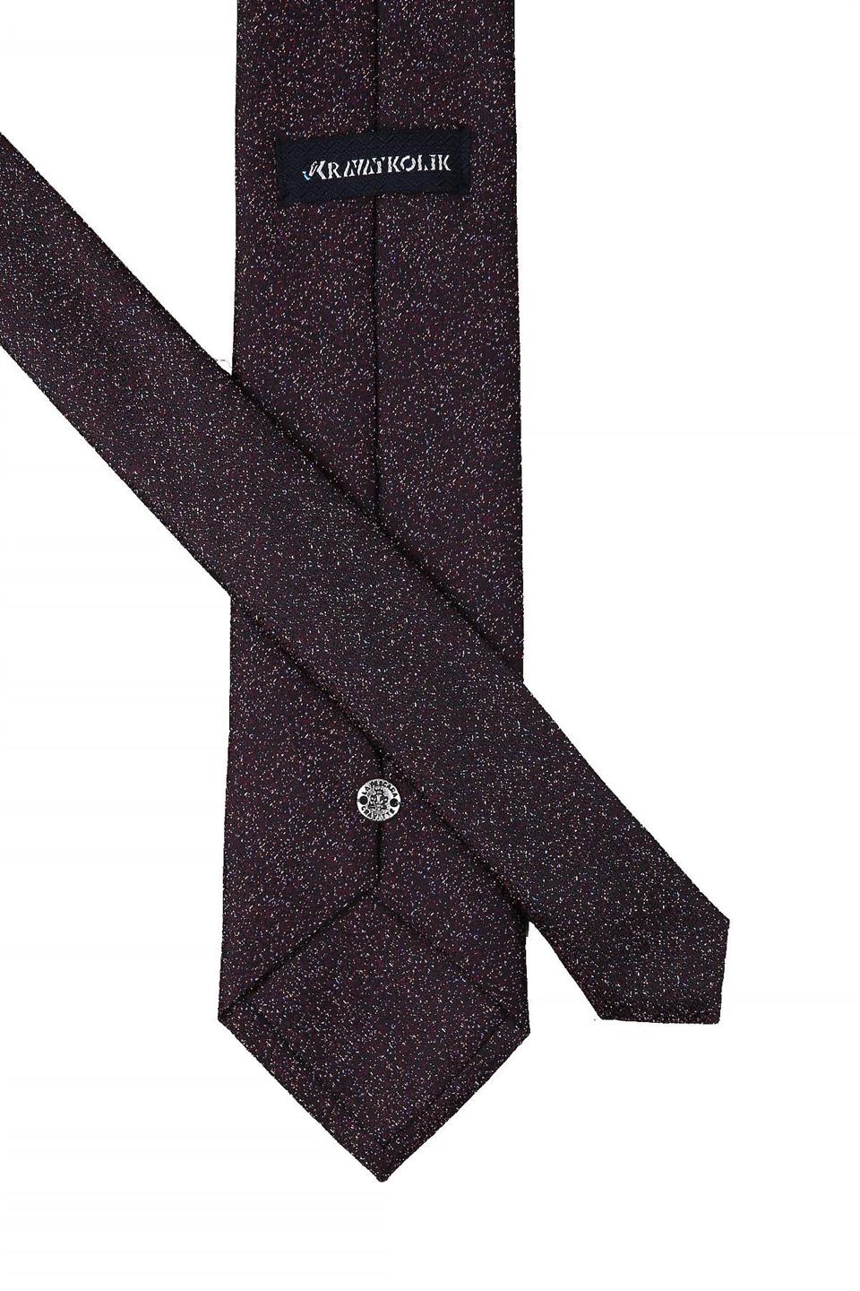 Mürdüm Kum Desen Mendilli Klasik Kravat KK10403