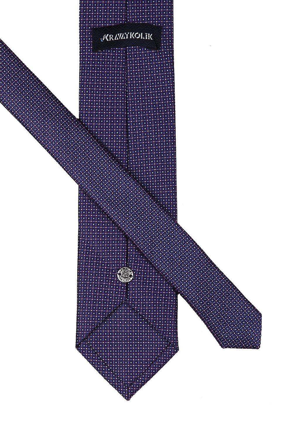 Mürdüm Nokta Desen Mendilli Klasik Kravat KK9378
