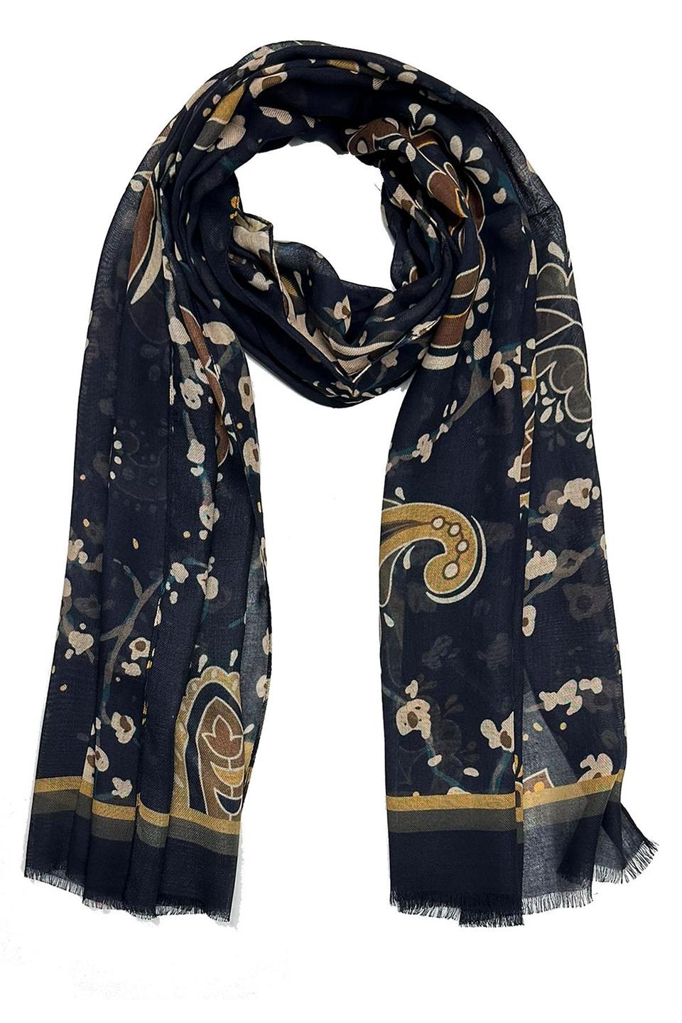 Nassau Style Lacivert İtalyan Modal Kaşkol MDL18