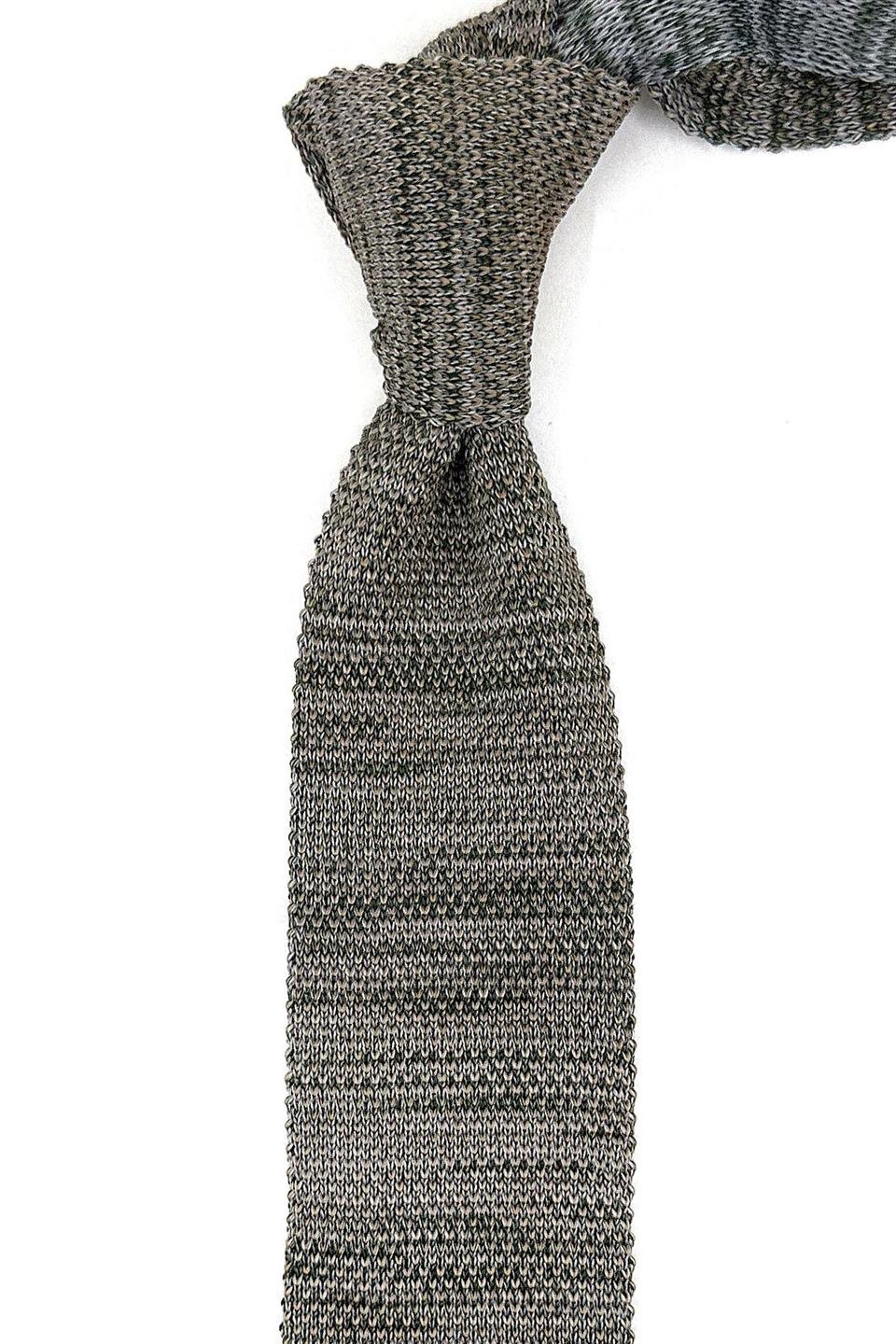 Nefti Yeşil Kırçıllı Örgü Kravat ÖR8369