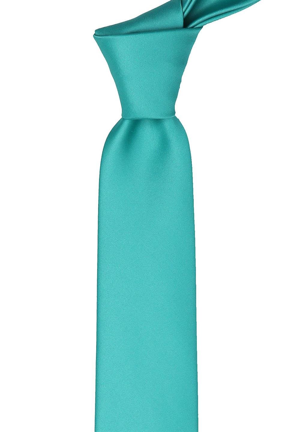 Nehir Yeşili Düz Slim Saten Kravat SK4511