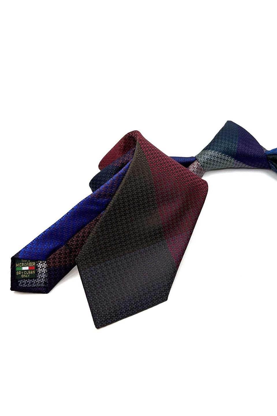 Nokta Desen Çok Renkli Patchwork Klasik Kravat KK12784