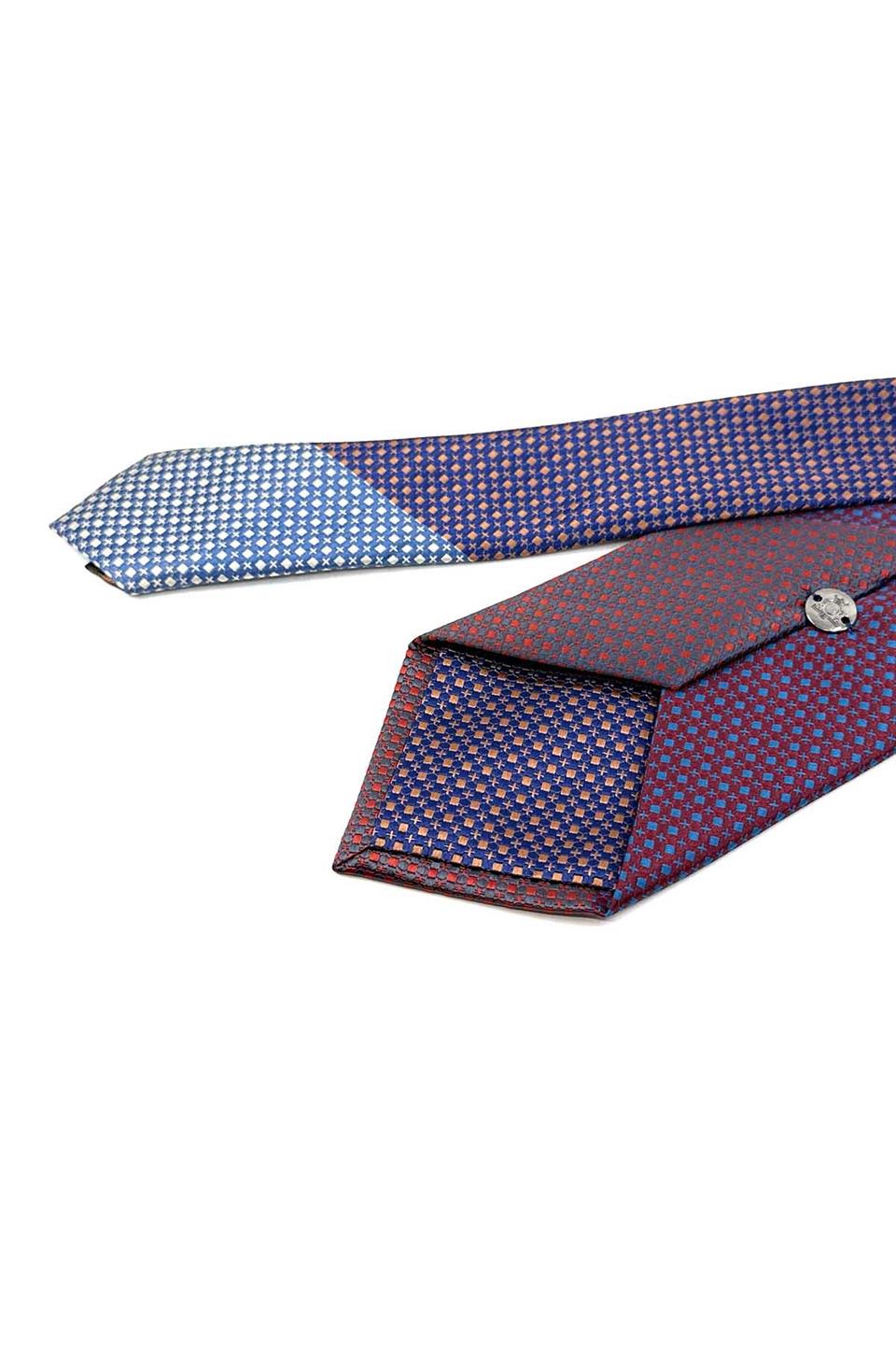 Nokta Desen Çok Renkli Patchwork Klasik Kravat KK12208