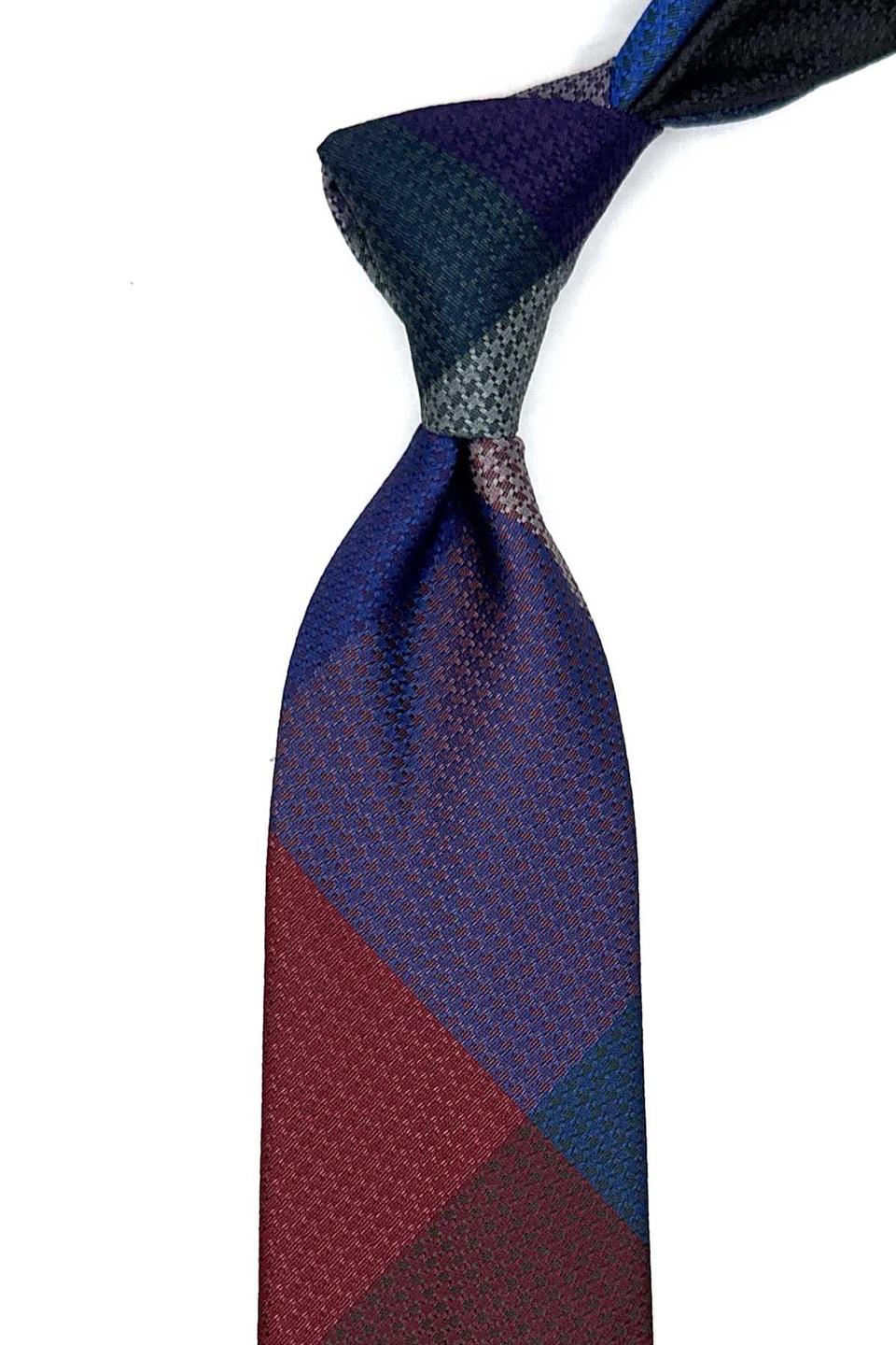 Nokta Desen Çok Renkli Patchwork Klasik Kravat KK12784