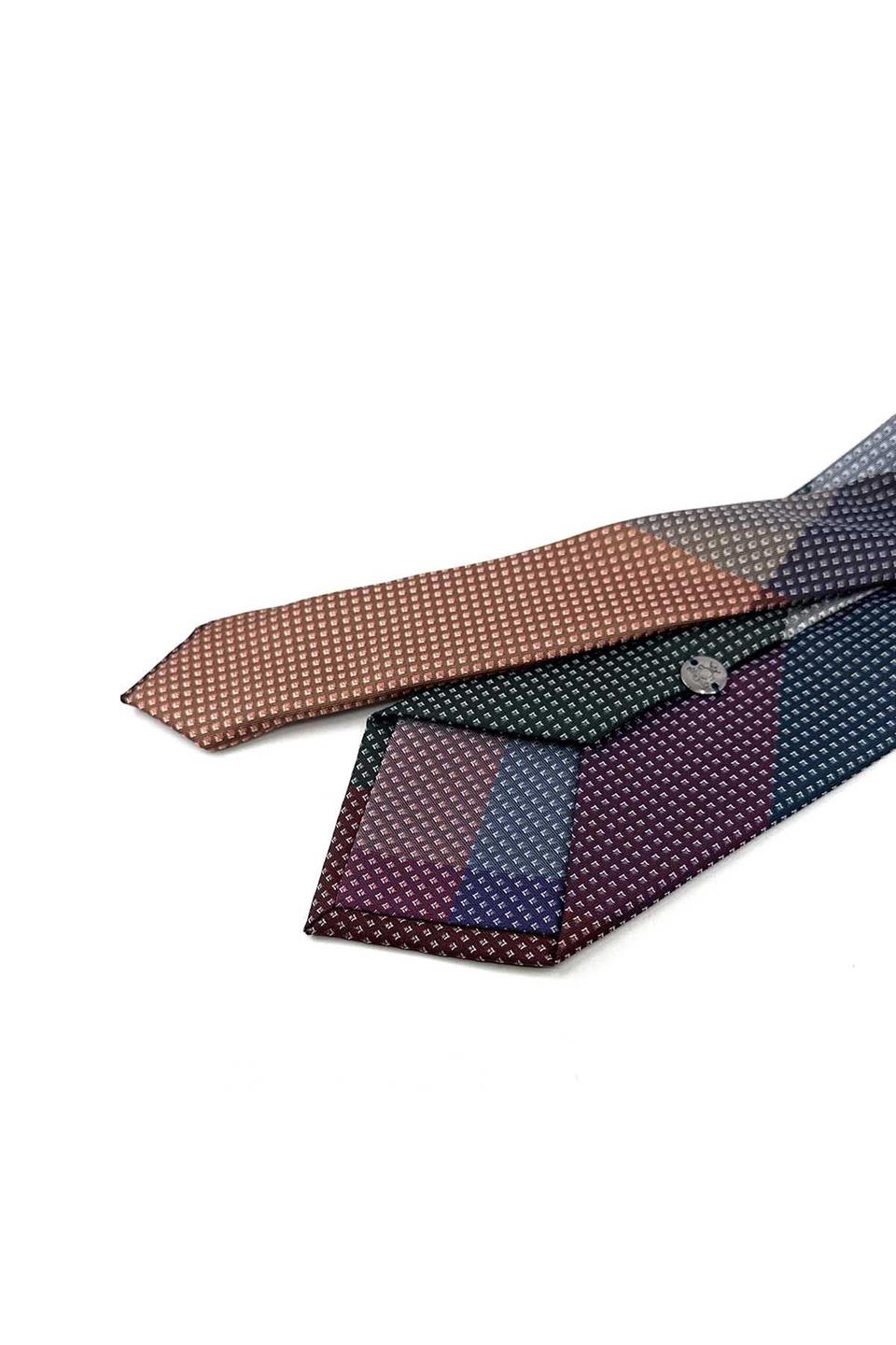 Nokta Desen Çok Renkli Patchwork Kravat KK13269