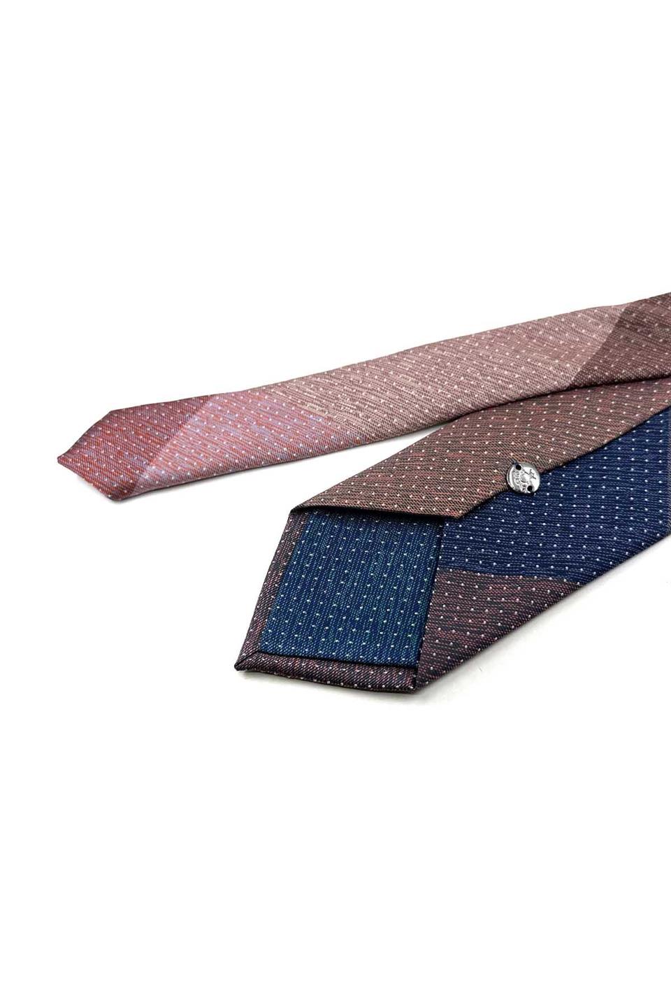 Nokta Desen Çok Renkli Patchwork Kravat KK13257