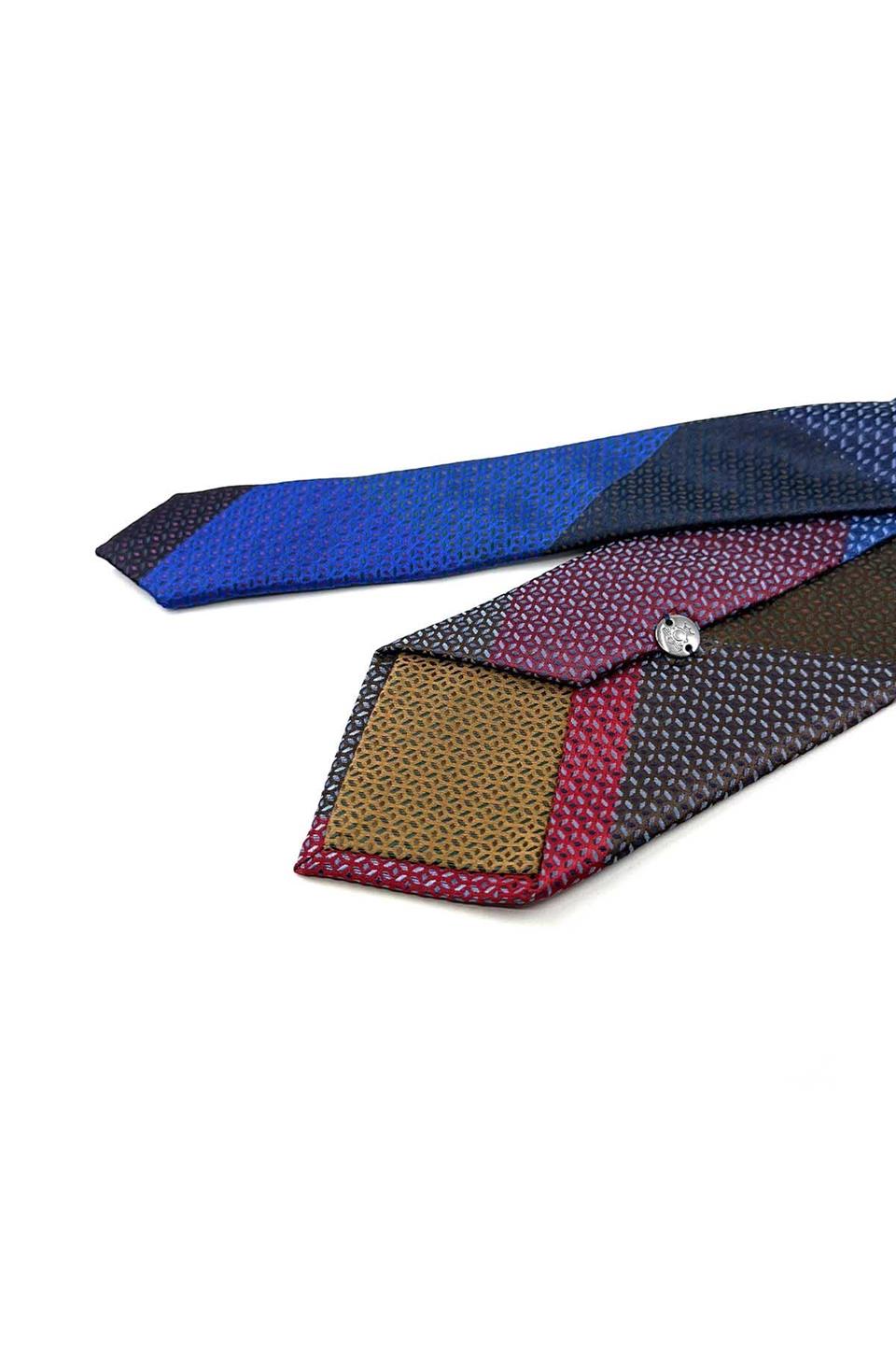 Nokta Desen Çok Renkli Patchwork Kravat KK13259