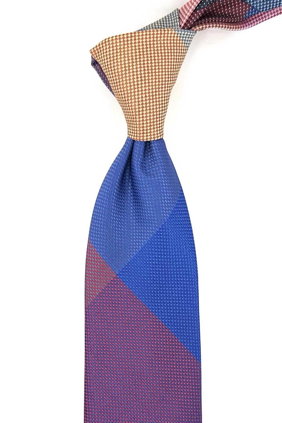 Nokta Desen Çok Renkli Patchwork Kravat KK13251