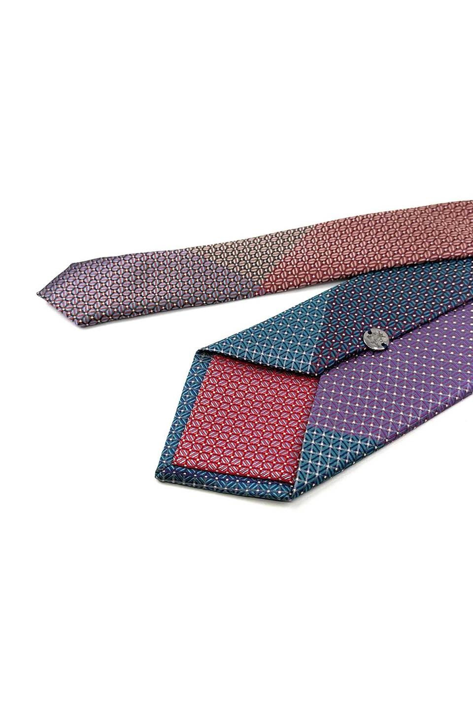 Nokta Desen Çok Renkli Patchwork Kravat KK13237