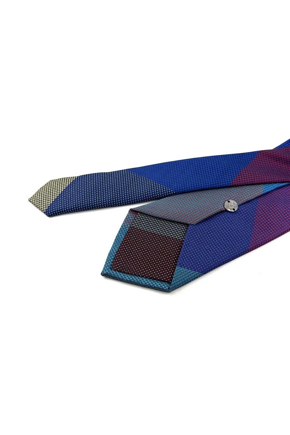 Nokta Desen Çok Renkli Patchwork Kravat KK13251