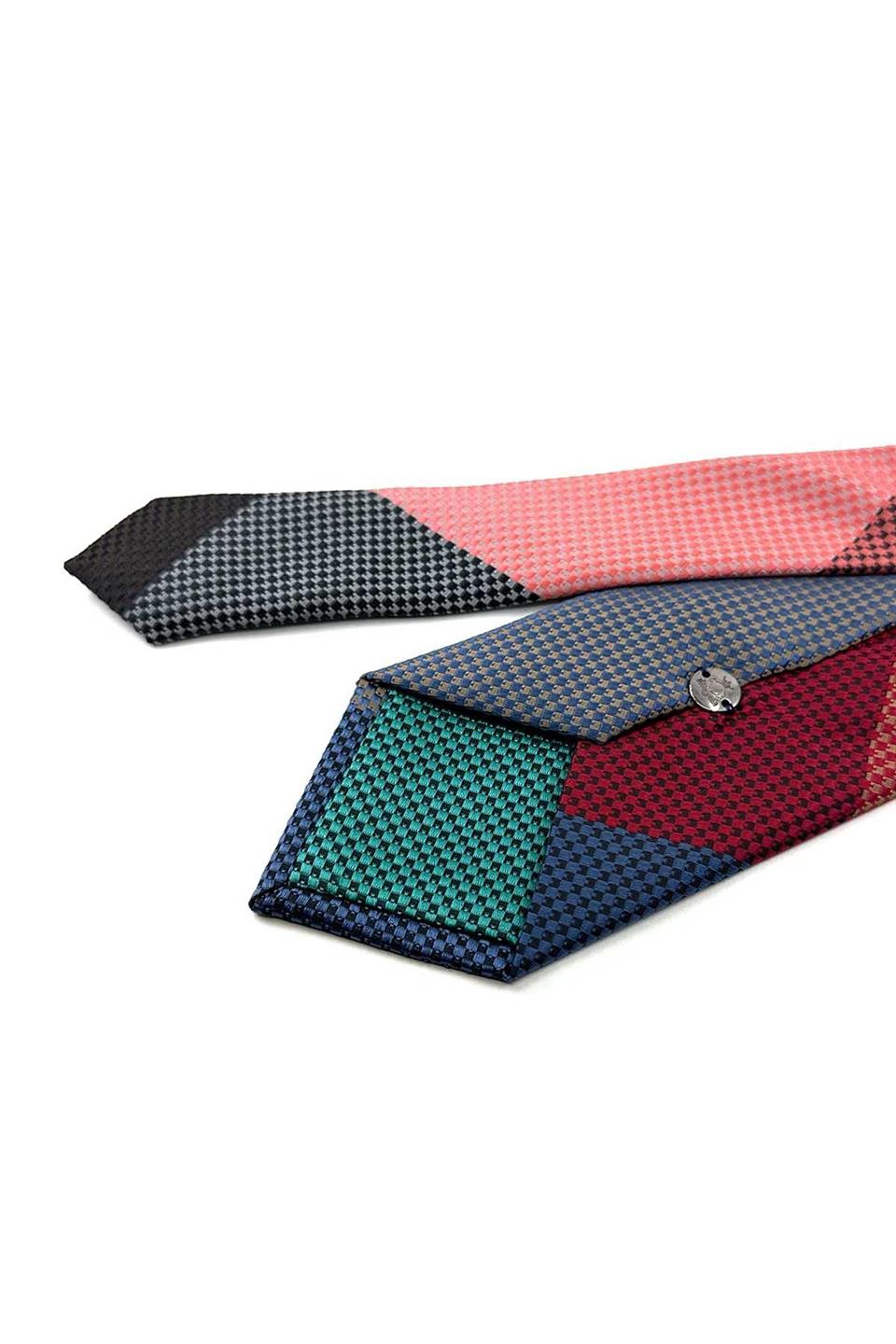 Nokta Desen Çok Renkli Patchwork Kravat KK13216