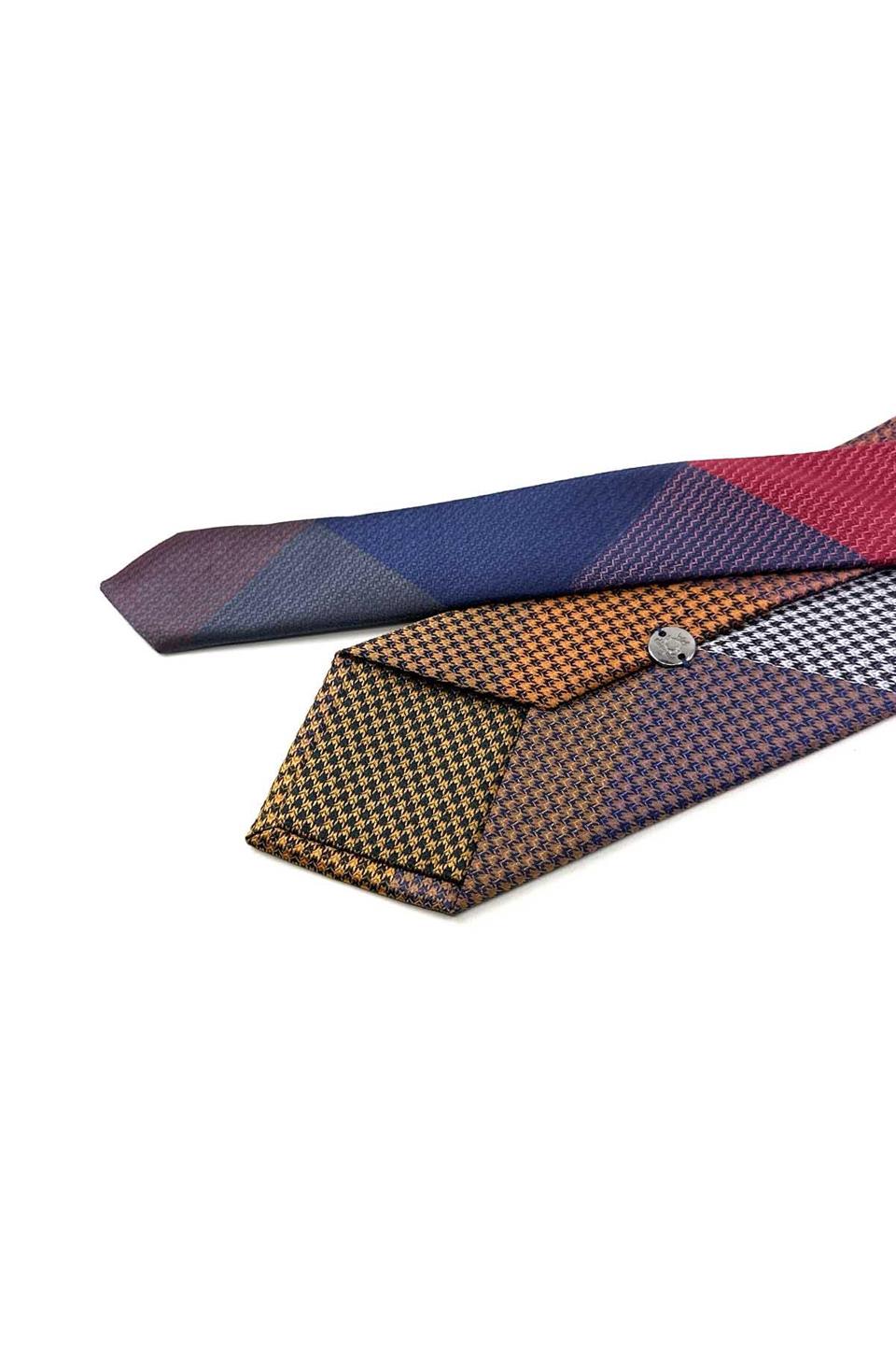Nokta Desen Çok Renkli Patchwork Kravat KK13247