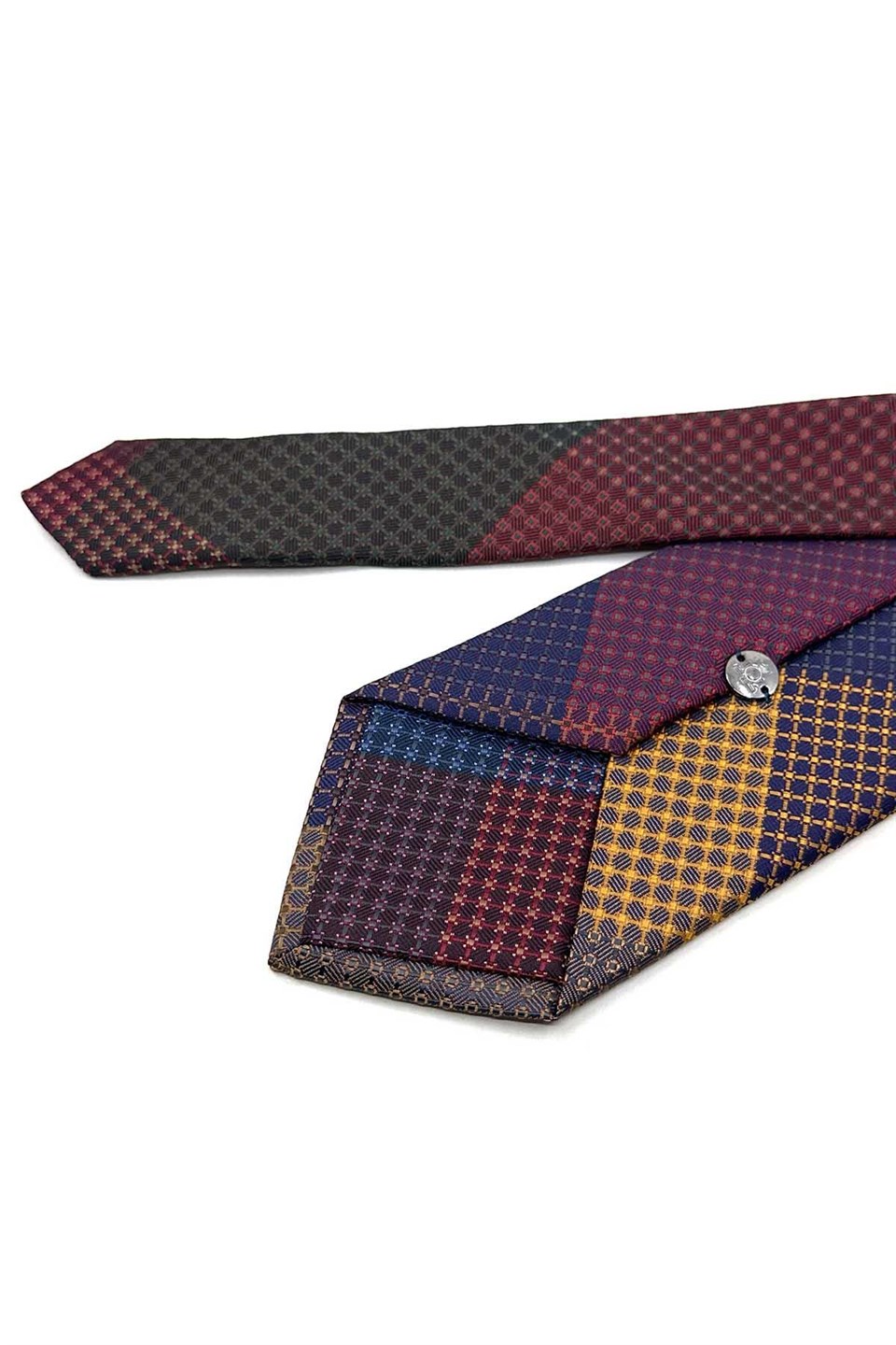 Nokta Desen Patchwork Klasik Kravat KK13812