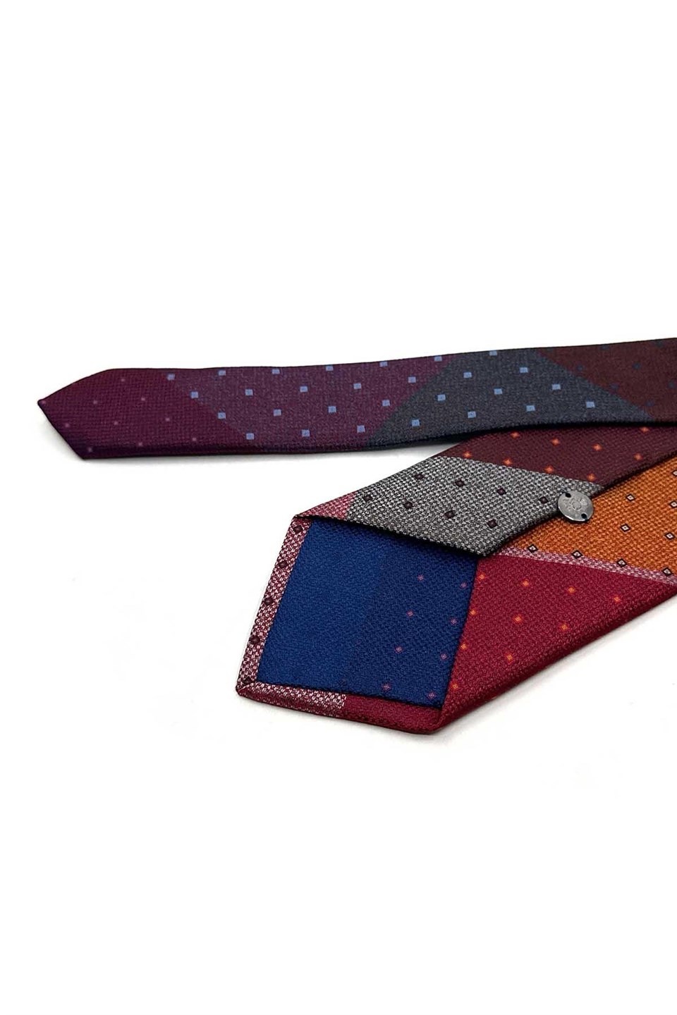 Nokta Desen Patchwork Klasik Kravat KK13802
