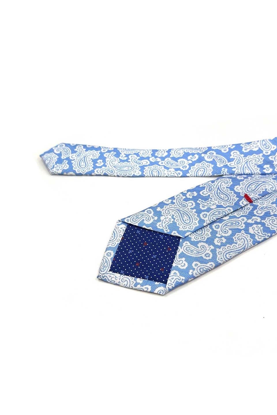 Occhiatana Style Mavi İtalyan İpek Kravat İK2163