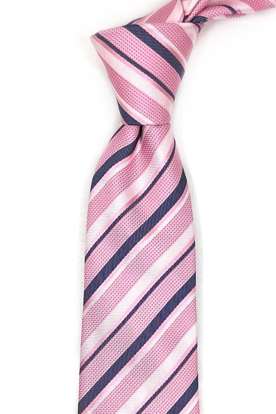 Orniccu Style Pembe İtalyan İpek Kravat İK2165