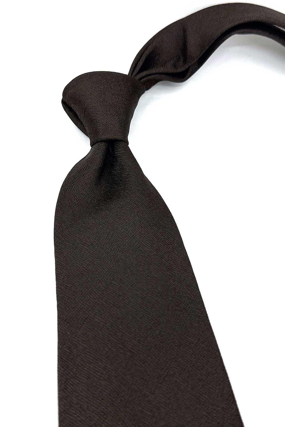 Parkl Style Kahve Kum Desen İtalyan İpek Kravat İK1927