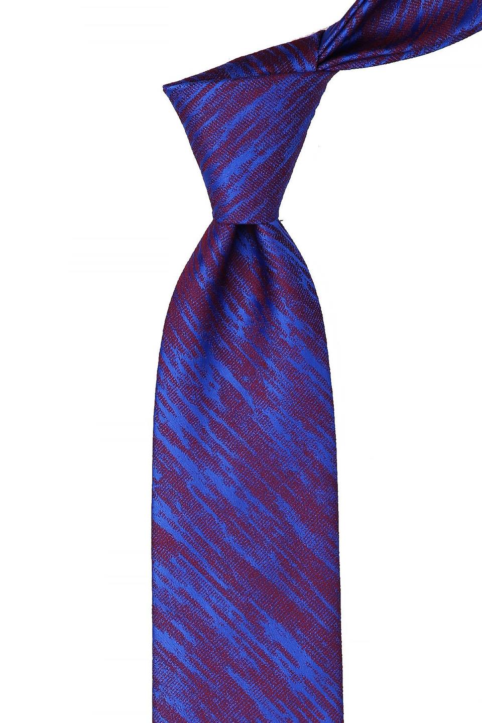 Parlement Mavisi Motif Desen Mendilli Klasik Kravat KK10526