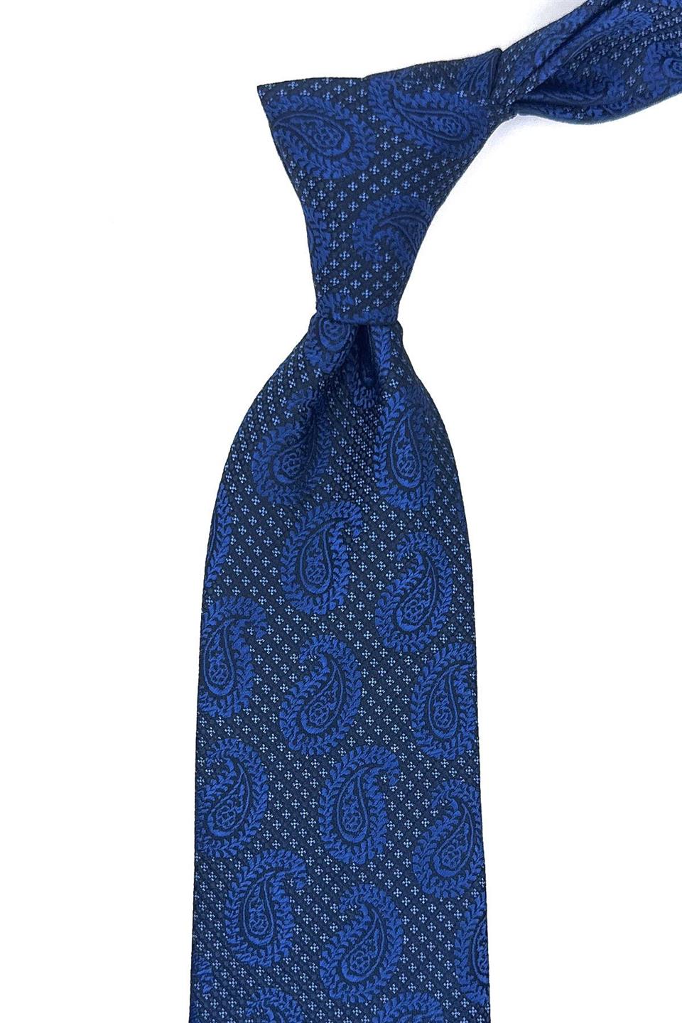 Parlement Şal Desen Mendilli Klasik Kravat KK11882