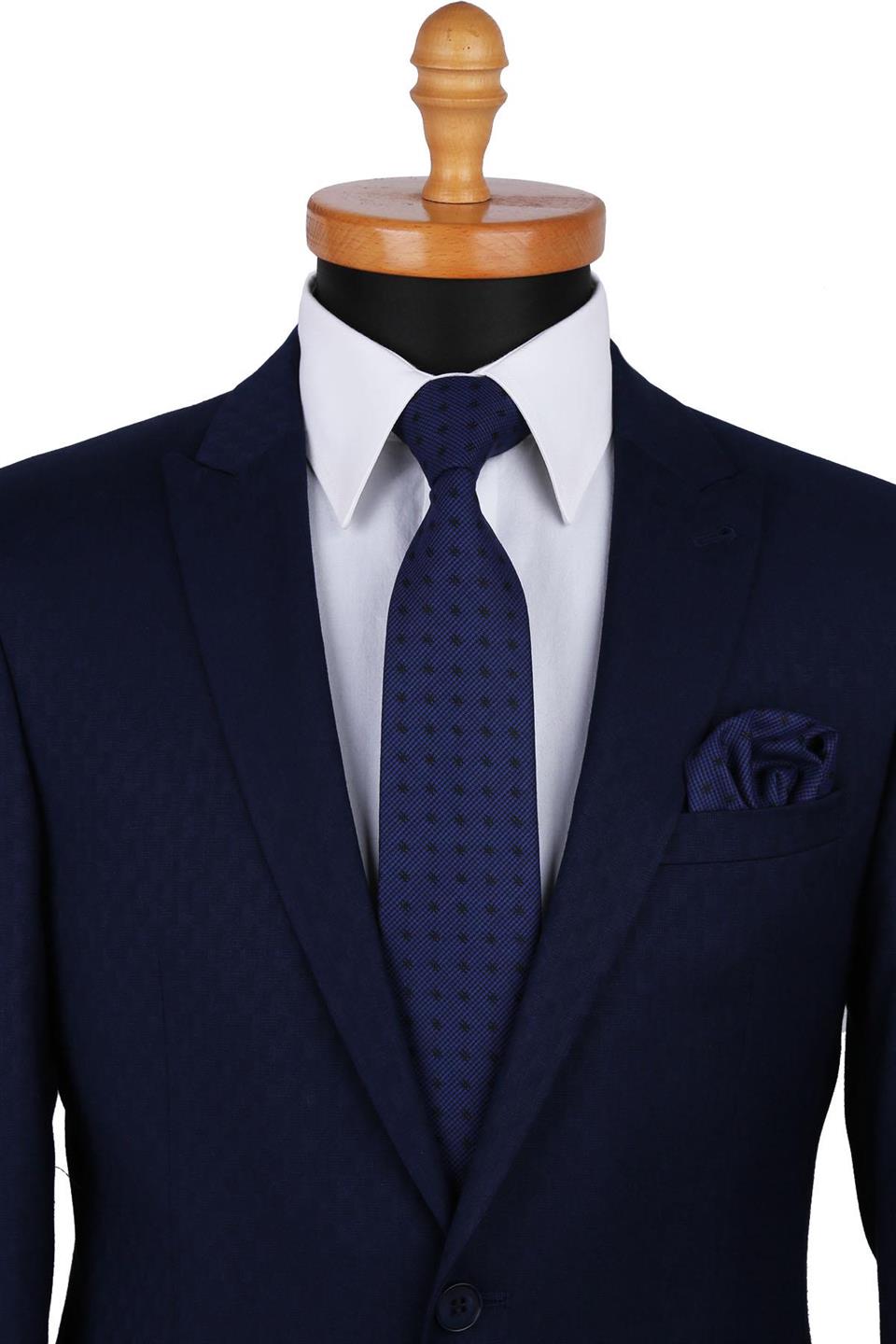 Parlement Yün Mendilli Klasik Kravat KK5084