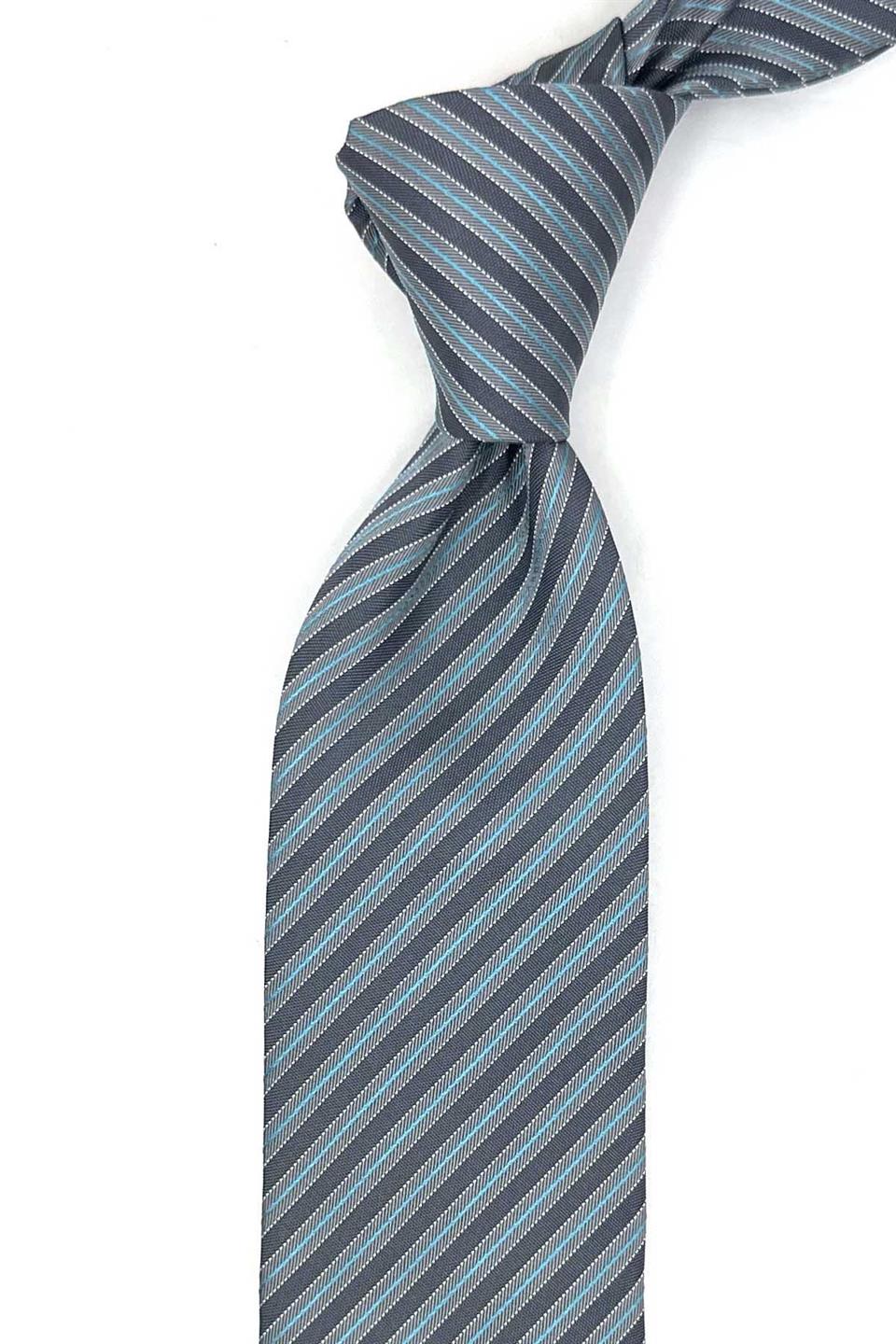 Patrimonio Style Füme İtalyan İpek Kravat İK2179